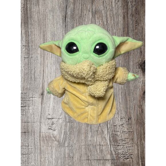 Star Wars Mandalorian The Child Grogu Baby Yoda 9" Plush Toy EUC Mattel - Picture 1 of 4